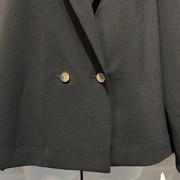 Topshop Black‎ Blazer Shacket Size 10 NWOT - Picture 3 of 12